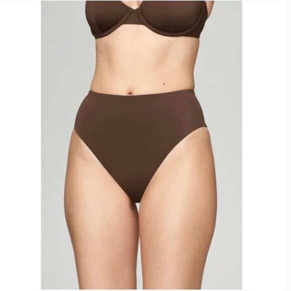 CUUP High Waist Bikini Bottom in Earth Brown Size 1 / Size S - Picture 1 of 6